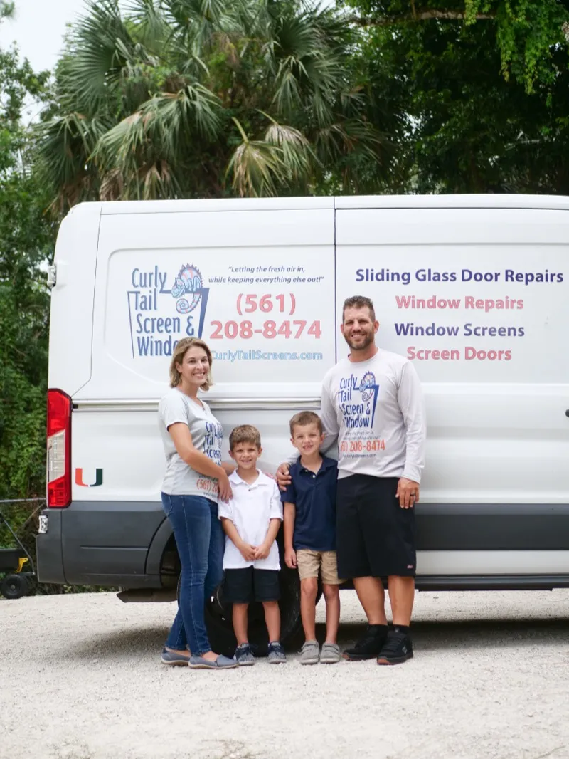 The Curly Tail Screen & Window family team