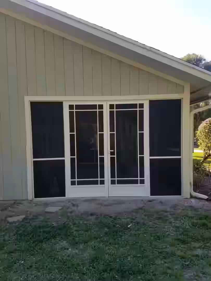 Patio screen installation